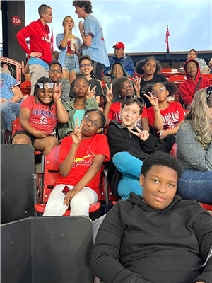 Armstrong Students at Busch Stadium